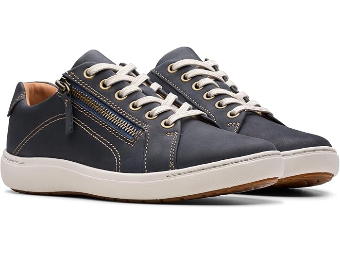 (取寄) クラークス 靴 シューズ レディース ナレ レース ネイビー Clarks women Nalle Lace Navy Nubuck