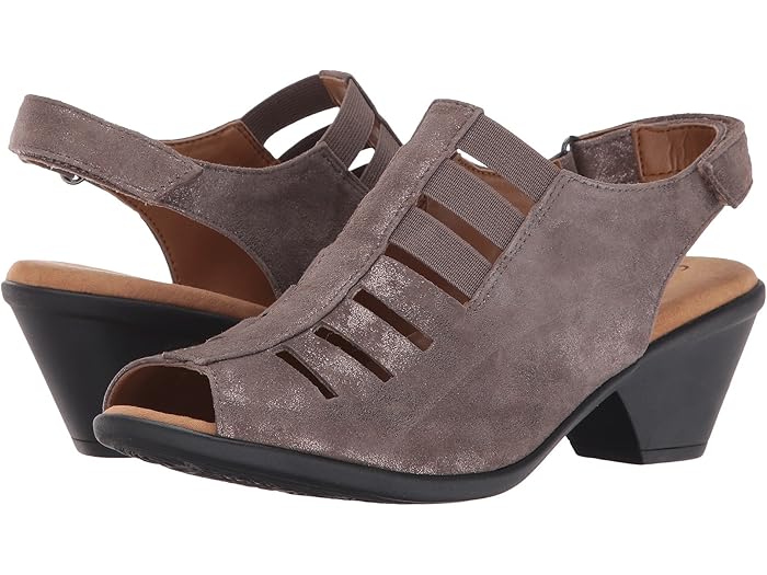 (取寄) コンフォーティヴァ レディース フェイ Comfortiva women Faye Smoke Distressed Foil Suede