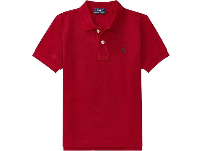 (取寄) ラルフローレン キッズ ボーイズ コットン メッシュ ポロ シャツ (ビッグ キッズ) Polo Ralph Lauren Kids boys Cotton Mesh Polo Shirt (Big Kids) New Red 1