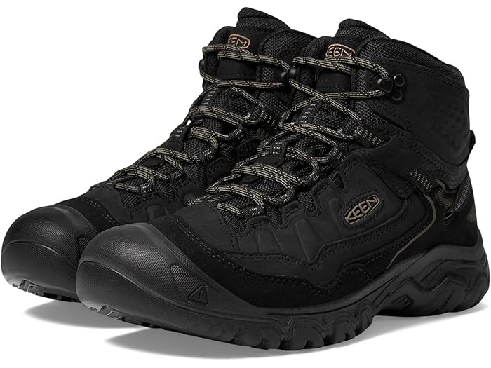 (取寄) キーン メンズ ターギー Iv ミッド Wp KEEN men Targhee IV Mid WP Triple Black