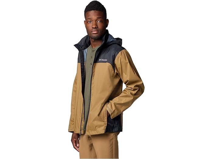 (取寄) コロンビア メンズ グレンネーカー レイク リ レイン ジャケット Columbia men Glennaker Lake II Rain Jacket Delta/Black