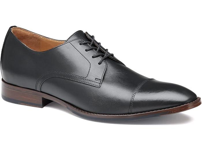 (取寄) ジョンストン&マーフィー メンズ リッチランド キャップ トゥ Johnston & Murphy men Richland Cap Toe Black Full Grain