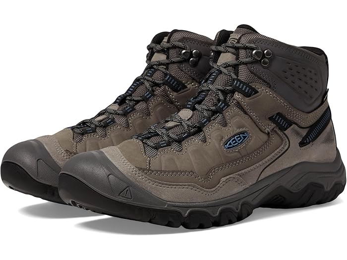(取寄) キーン メンズ ターギー 4 ミッド ハイト デュラブル コンフォタブル ウォータープルーフ KEEN men Targhee 4 Mid Height Durable Comfortable Waterproof Steel Grey/Coronet Blue
