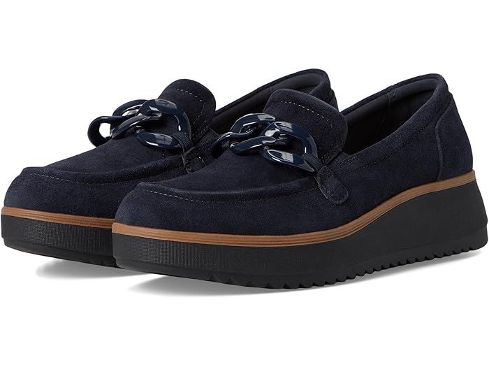 (取寄) クラークス 靴 シューズ レディース メイ スエード Clarks women Zylah May Navy Suede