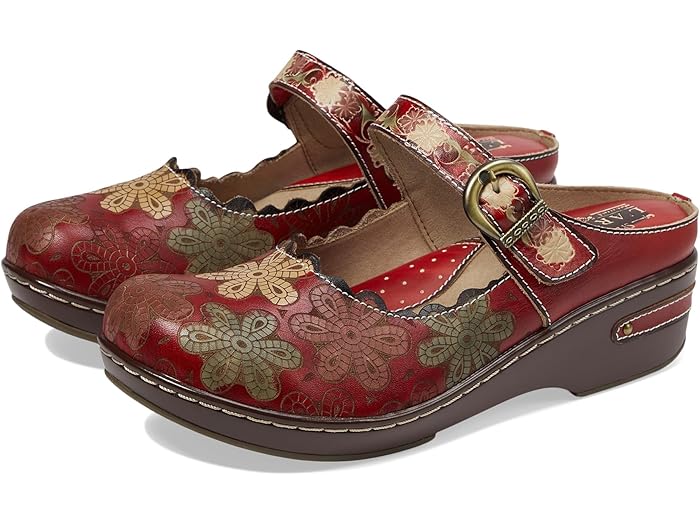 (取寄) ラルティストバイスプリングステップ レディース L'Artiste by Spring Step women Flochino Red Multi