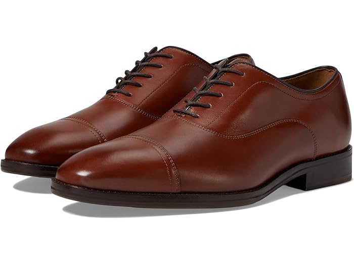(取寄) ジョンストン&マーフィー メンズ サリバン キャップ トゥ Johnston & Murphy men Sullivan Cap Toe Tan Italian Calfskin
