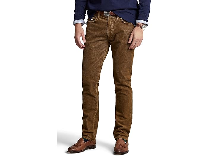 (取寄) ラルフローレン メンズ ヴァリック スリム ストレート コーデュロイ パンツ Polo Ralph Lauren men Varick Slim Straight Corduroy Pant Sepia