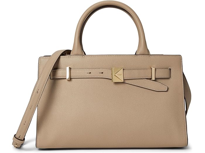 (取寄) ケイトスペード レディース トライベッカ ペブルド レザー サッチェル Kate Spade New York women Tribeca Pebbled Leather Satchel Timeless Taupe