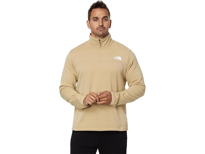 (取寄) ノースフェイス メンズ シーダー トレイル グリッド フリース 1/4 ジップ The North Face men Cedar Trail Grid Fleece 1/4 Zip Khaki Stone