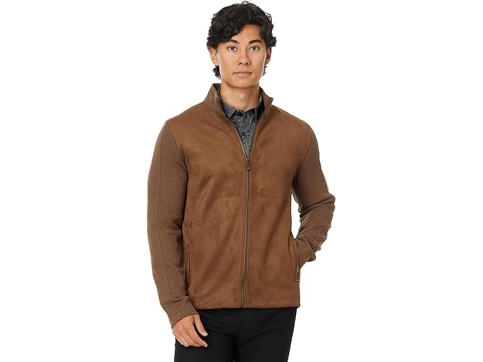 (取寄) ジョンストン&マーフィー メンズ スエード フル ジップ Johnston & Murphy men Suede Full Zip Camel