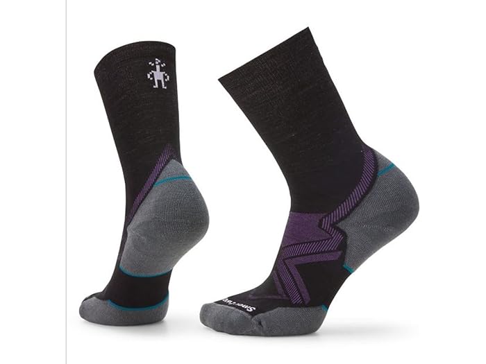 (取寄) スマートウール レディース ラン コールド ウェザー ターゲッティド クッション クルー ソックス Smartwool women Run Cold Weather Targeted Cushion Crew Socks Black