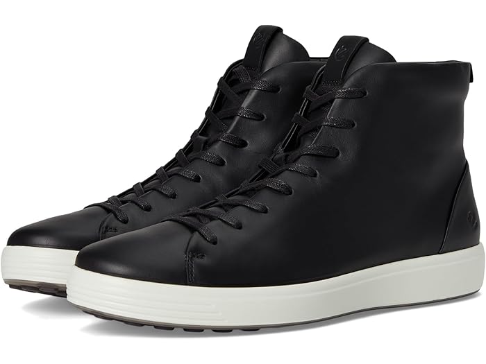 (取寄) エコー メンズ ソフト 7 プレミア ハイ-トップ スニーカー ECCO men Soft 7 Premier High-Top Sneakers Black