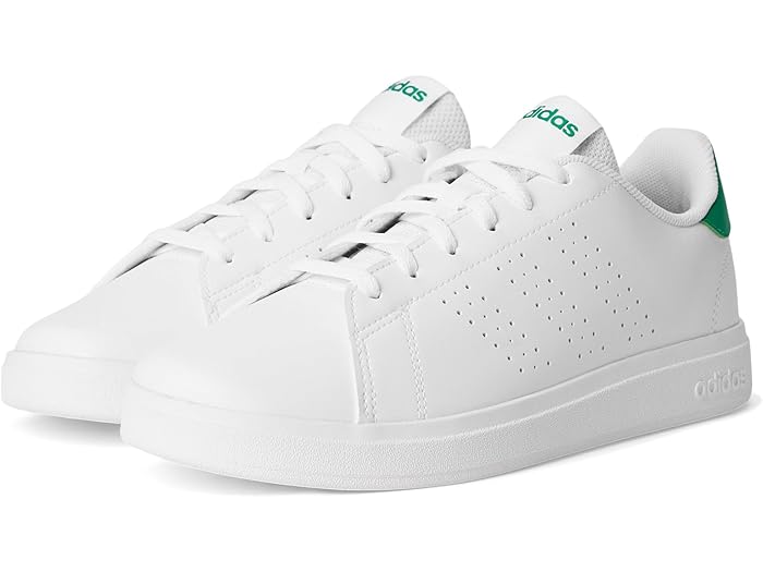 (取寄) アディダス キッズ キッズ アドバンテージ ベース 2.0 シューズ (ビッグ キッド) adidas Kids kids Advantage Base 2.0 Shoes (Big Kid) White/White/Green