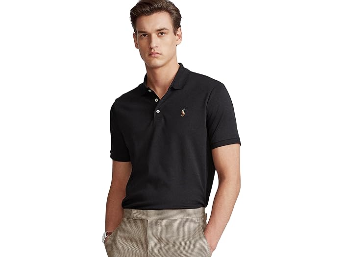 (取寄) ラルフローレン メンズ クラシック フィット ソフト コットン ポロ Polo Ralph Lauren men Classic Fit Soft Cotton Polo Polo Black