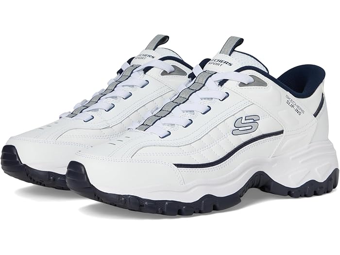 (取寄) スケッチャーズ スニーカー メンズ アフターバーン グリル コープラル ハンズフリー スリップインズ SKECHERS men Afterburn E'Lite Grill Corporal Hands Free Slip-In White/Navy