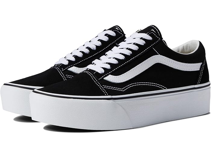 (取寄) バンズ オールド スクール スタックフォーム Vans Old Skool Stackform Suede/Canvas Black/True White