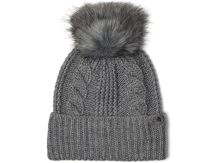 (取寄) ノースフェイス レディース オウ メガ ファー ポン ビーニー The North Face women Oh Mega Fur Pom Beanie TNF Medium Grey Heather