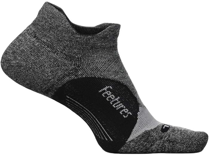 (取寄) フィーチャーズ エリート ライト クッション ノー ショー タブ Feetures Elite Light Cushion No Show Tab Gray