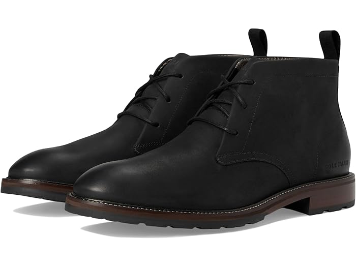 (取寄) コールハーン メンズ バークシャー ラグ チャッカ ブーツ Cole Haan men Berkshire Lug Chukka Boot Black/Truffle