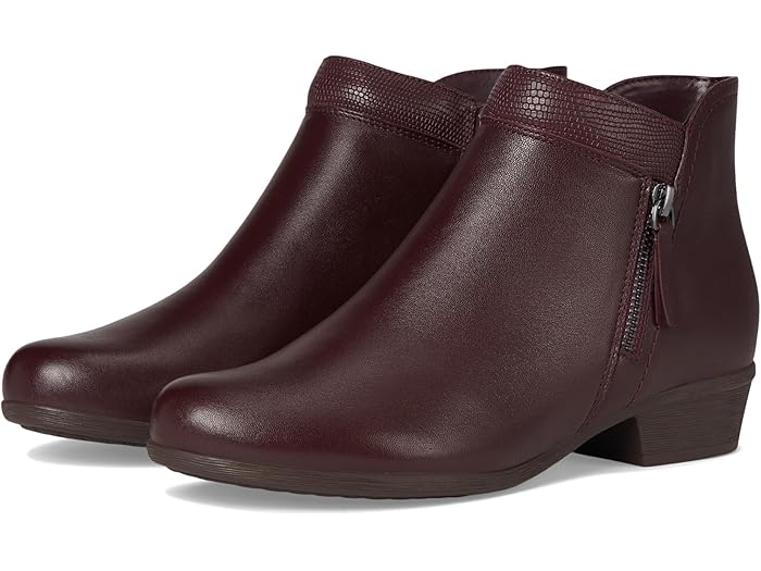 (取寄) ロックポート レディース カーリー ブーティ Rockport women Carly Bootie Dark Red Leather