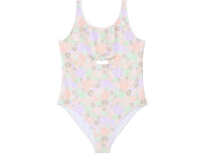 (取寄) ロキシー キッズ ガールズ オール アバウト ソル ワン ピース スイムスーツ (ビッグ キッズ) Roxy Kids girls All About Sol One Piece Swimsuit (Big Kids) Crocus Petal画像