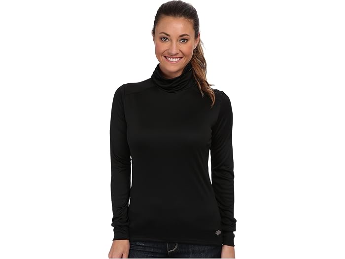 (取寄) ホットチリ レディース ピーチスキンズ ロール T-ネック Hot Chillys women Peachskins Roll T-Neck Black 13,910円