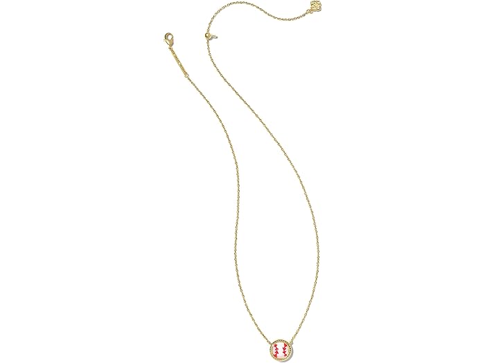 (取寄) ケンドラスコット レディース ベースボール ショート ペンダント ネックレス Kendra Scott women Baseball Short Pendant Necklace Gold Ivory Mother-of-Pearl