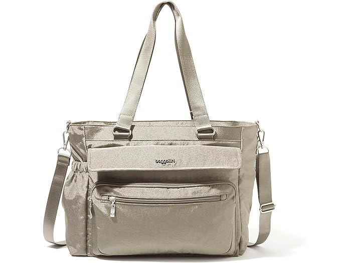 (取寄) バッガリーニ レディース モダン ラップトップ トート Baggallini women Modern Laptop Tote Sterling Shimmer
