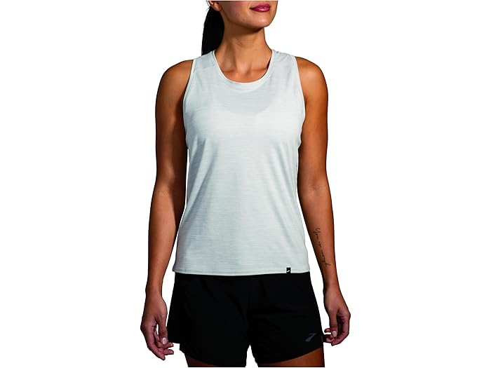(取寄) ブルックス レディース ラグゼ タンク Brooks women Luxe Tank Heather Light Ash