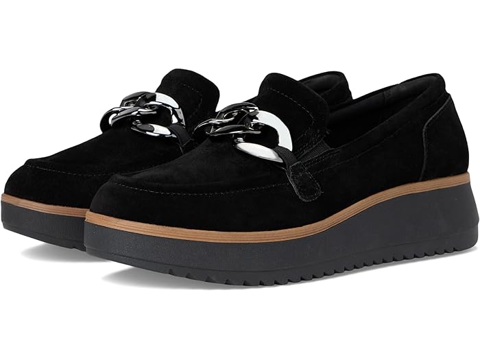 (取寄) クラークス 靴 シューズ レディース メイ スエード Clarks women Clarks Zylah May Black Suede