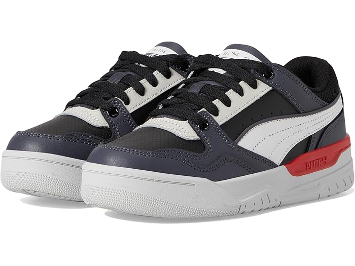 (取寄) プーマ キッズ キッズ リバウンド レイアップ LO (ビッグ キッド) PUMA Kids kids Rebound Layup Lo (Big Kid) Galactic Gray/Puma White/Puma Black/Glacial Gray