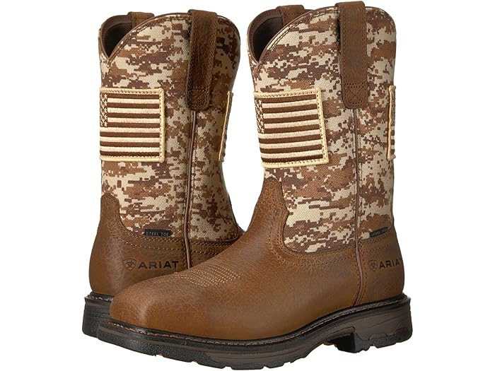 (取寄) アリアット メンズ ワークホッグ パトリオット スティール トゥ Ariat men Workhog Patriot Steel Toe Earth/Sand Camo Print 44,018円