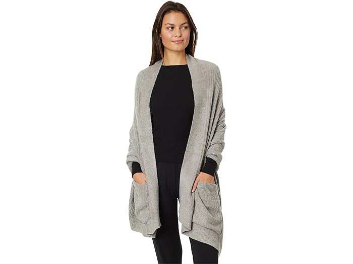 (取寄) ベアフットドリームス レディース コージシック ライト ヘザード トラベル ショール Barefoot Dreams women CozyChic Lite Heathered Travel Shawl Dove Gray 27,143円
