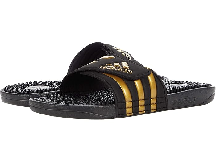 (取寄) アディダス アディサージ adidas adissage Core Black/Gold Metallic/Core Black