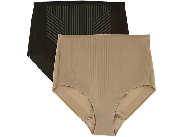 (取寄) ミラクルスーツ シェイプウェア レディース 2-パック ライト タミー コントロール シェーピング ブリーフ Miraclesuit Shapewear women 2-pack Light Tummy Control Shaping Briefs Stucco/Black 9,001円