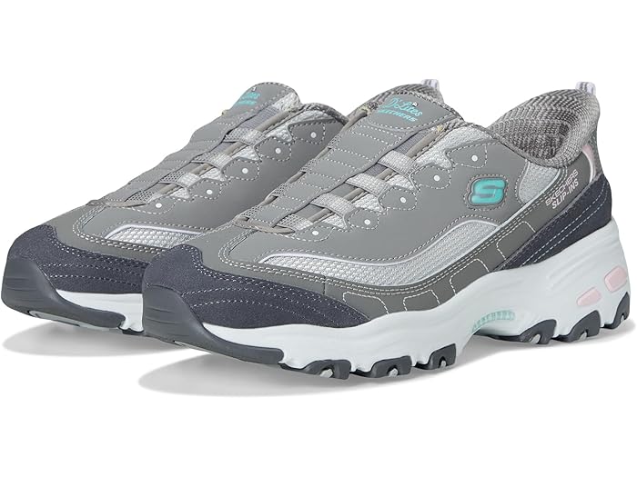 (取寄) スケッチャーズ スニーカー レディース ディーライツ ハンズフリー スリップインズ SKECHERS women D'Lites Hands Free Slip-INS Grey Light Pink