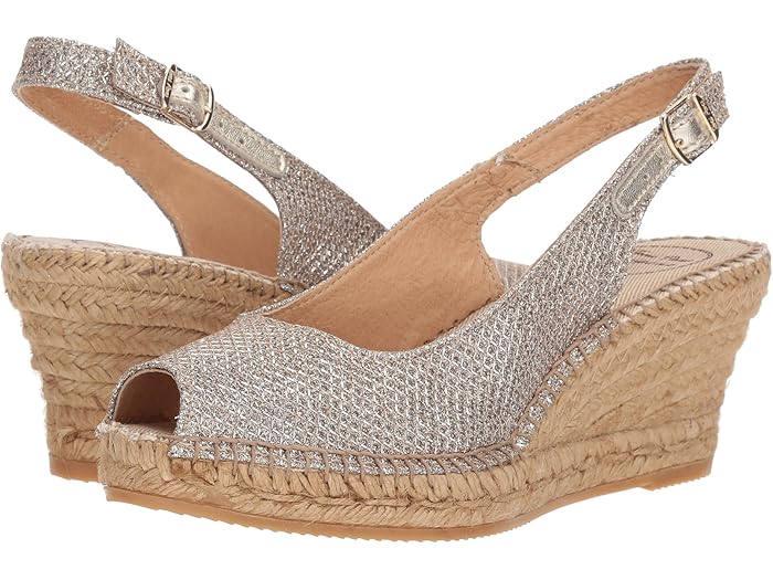 (取寄) トニー ポンズ ウェッジソール サンダル レディース カラフェル Toni Pons women Calafell Platinum Susi