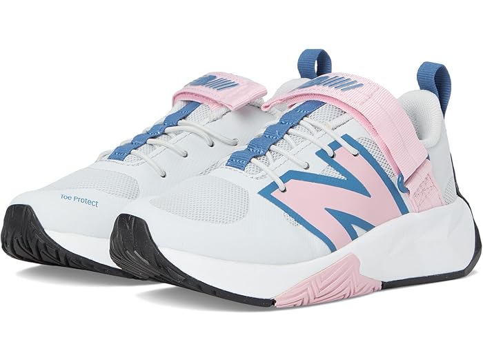 (取寄) ニューバランス スニーカー キッズ フューエルセル プレイ v1 フック-アンド-ループ New Balance Kids kids Fuelcell Play v1 Hook-and-Loop (Little Kid) Quartz Grey/Rose Sugar/Sea Stone
