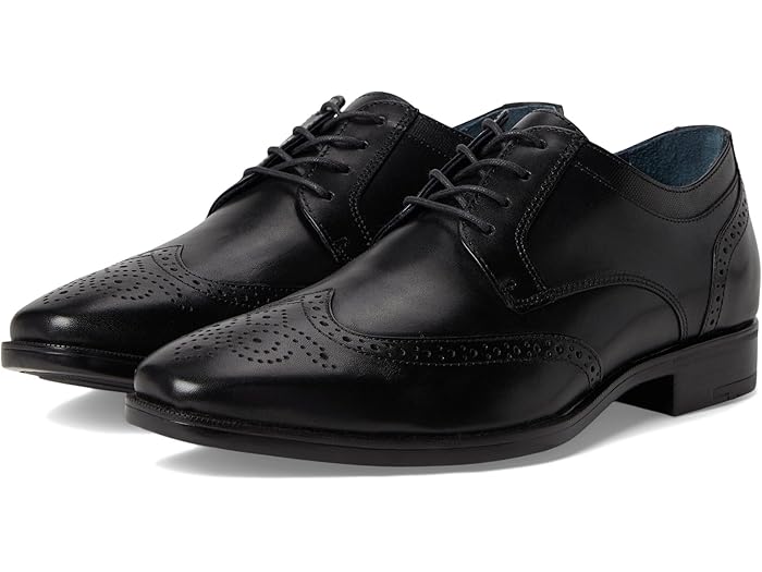 美品 Johnston and Murphy 黒 ウィングチップ US9 美品 Johnston and Murphy 黒 ウィングチップ US9