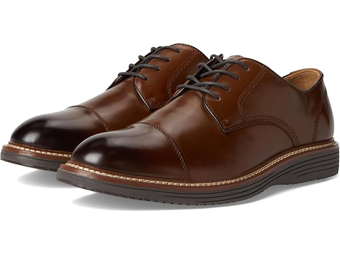 (取寄) ジョンストン&マーフィー メンズ アップトン キャップ トゥ Johnston & Murphy men Upton Cap Toe Tan Full Grain