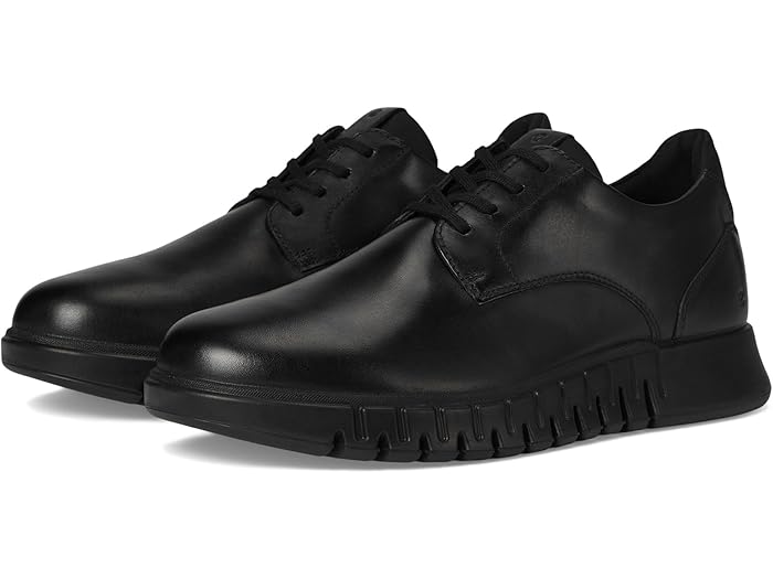 (取寄) エコー メンズ グルーブ スタジオ プレーン トゥ スニーカー ECCO men Gruuv Studio Plain Toe Sneaker Black/Black