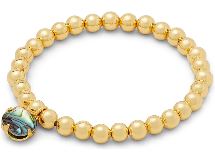(取寄) ケイトスペード レディース 10mm スペード フラワー ストレッチ ブレスレット Kate Spade New York women 10mm spade flower stretch bracelet Cracked Clear/Gold