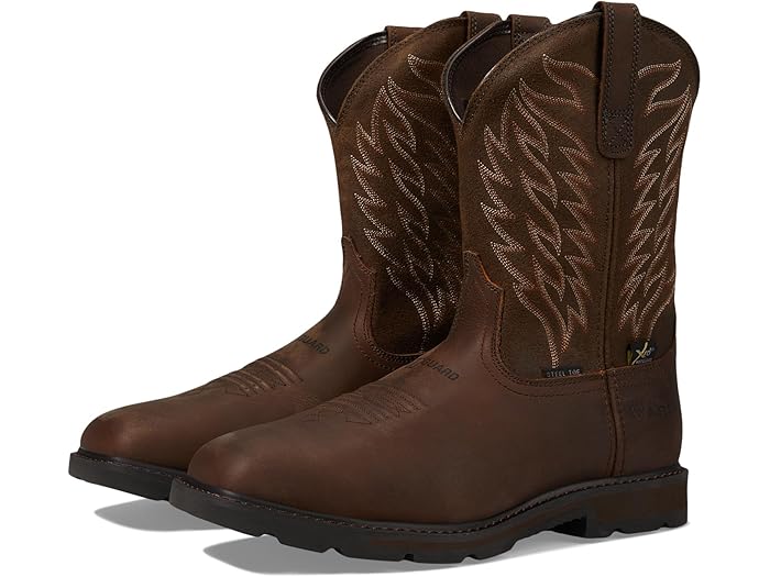 (取寄) アリアット メンズ グランドブレーカー WST メットガード ST Ariat men Groundbreaker WST Metguard ST Brown