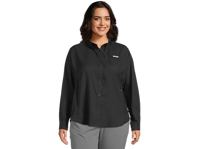 (取寄) コロンビア レディース プラス サイズ タミアミ リ L/S シャツ Columbia women Plus Size Tamiami II L/S Shirt Black 1