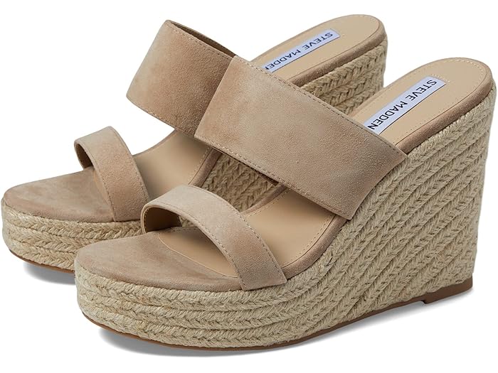 (取寄) スティーブマデン レディース サンライズ ウェッジ サンダル シューズ 靴 Steve Madden women Sunrise Wedge Sandal Tan Suede