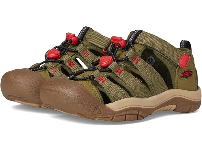 (取寄) キーン キッズ キッズ ニューポート エイチツー (トドラー/リトル キッド/ビッグ キッド) KEEN Kids kids Newport H2 (Toddler/Little Kid/Big Kid) Martini Olive/Aura Orange