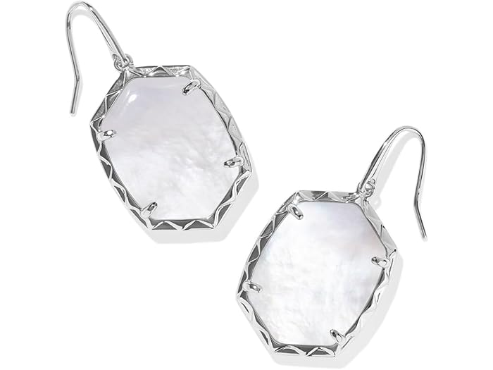 (取寄) ケンドラスコット レディース ダフネ ドロップ イヤリングス Kendra Scott women Daphne Drop Earrings Silver Ivory Mother Of Pearl