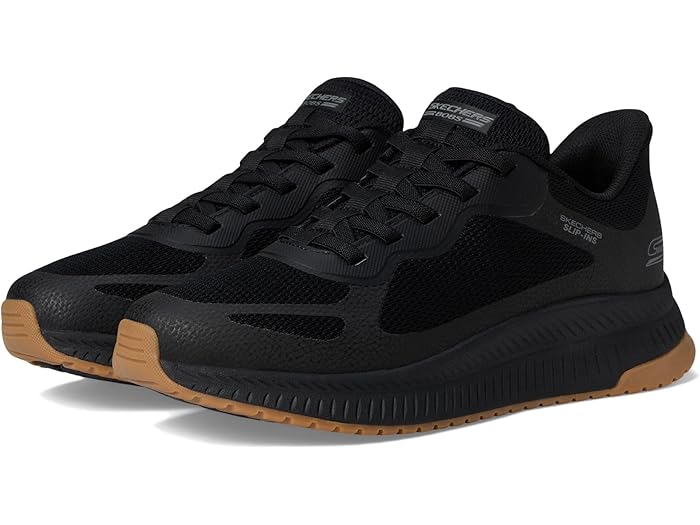 (取寄) スケッチャーズ スニーカー メンズ ハンズフリー スリップインズ ボブ スクアッド カオス 4 BOBS from SKECHERS men Hands Free Slip-Ins Bob Squad Chaos 4 Black/Black