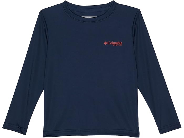 (取寄) コロンビア キッズ ボーイズ ターミナル タックル PFG フィッシュ フロッグ ロング スリーブ (トドラー) Columbia Kids boys Terminal Tackle PFG Fish Flag Long Sleeve (Toddler) Collegiate Navy/Red Spark