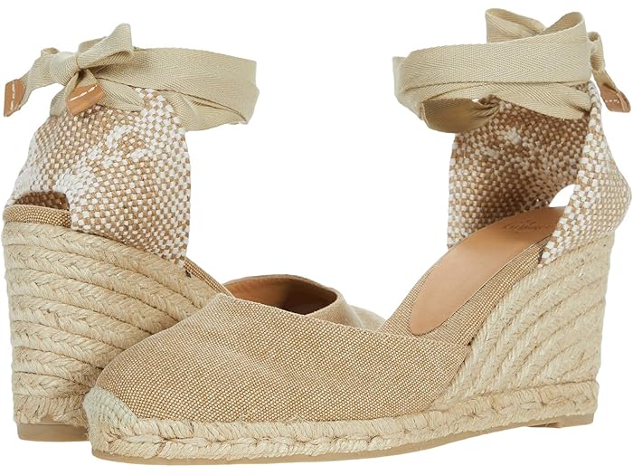 (取寄) カスタニエール レディース カリーナ 80 ウェッジ エスパドリーユ CASTANER women Carina 80 Wedge Espadrille Sand